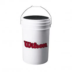 WILSON SPORTING GOODS Baseball & Softball Wilson Ball Bucket White W/Lid