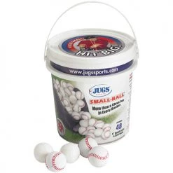 JUGS SPORTS BUCKET OF SMALL FOAM BALLS - WHITE