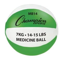 CHAMPION SPORTS CHAMPION LEATHER MEDICINE BALL (15.43 LBS.) Boxing