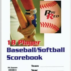 BLAZERMFG Baseball & Softball HTSA 18-PLAYER SCOREBOOK