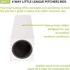 CHAMPION SPORTS CHAMPION 4-WAY PITCHER'S RUBBER (LITTLE LEAGUE MODEL) Baseball & Softball