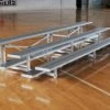 OUTDOOR ALUMINUM TIP N' ROLL BLEACHERS (3 ROWS / 21' L) 1 OUTDOOR ALUMINUM TIP N' ROLL BLEACHERS (3 ROWS / 21' L)