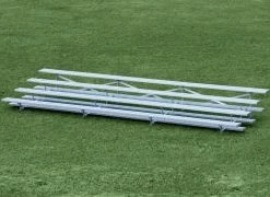 OUTDOOR ALUMINUM ALUMINUM PORTABLE BLEACHERS (4 ROWS/21" L)