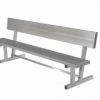 OUTDOOR ALUMINUM PORTABLE HEAVY DUTY PLAYER BENCH & BACK (7'5") Outdoor Field Equipment