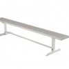 OUTDOOR ALUMINUM Outdoor Field Equipment PORTABLE HEAVY DUTY PLAYER BENCH NO BACK (15')