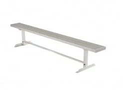 OUTDOOR ALUMINUM Outdoor Field Equipment PORTABLE HEAVY DUTY PLAYER BENCH NO BACK (15')