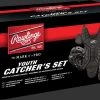 RAWLINGS SPORTING GOODS Rawlings PLCSY-B Players Youth Catchers Set - Black Baseball & Softball
