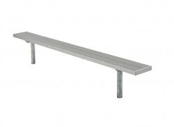 OUTDOOR ALUMINUM PERMANENT HEAVY DUTY PLAYER BENCH NO BACK (7'5")