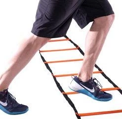 ATHLETIC SPEED EQUIPMENT Track SPEED FOOT LADDER (HARD RUNG)