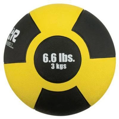 CHAMPION SPORTS CHAMPION RUBBER MEDICINE BALL (6.6 LBS.) 3 CHAMPION SPORTS CHAMPION RUBBER MEDICINE BALL (6.6 LBS.)