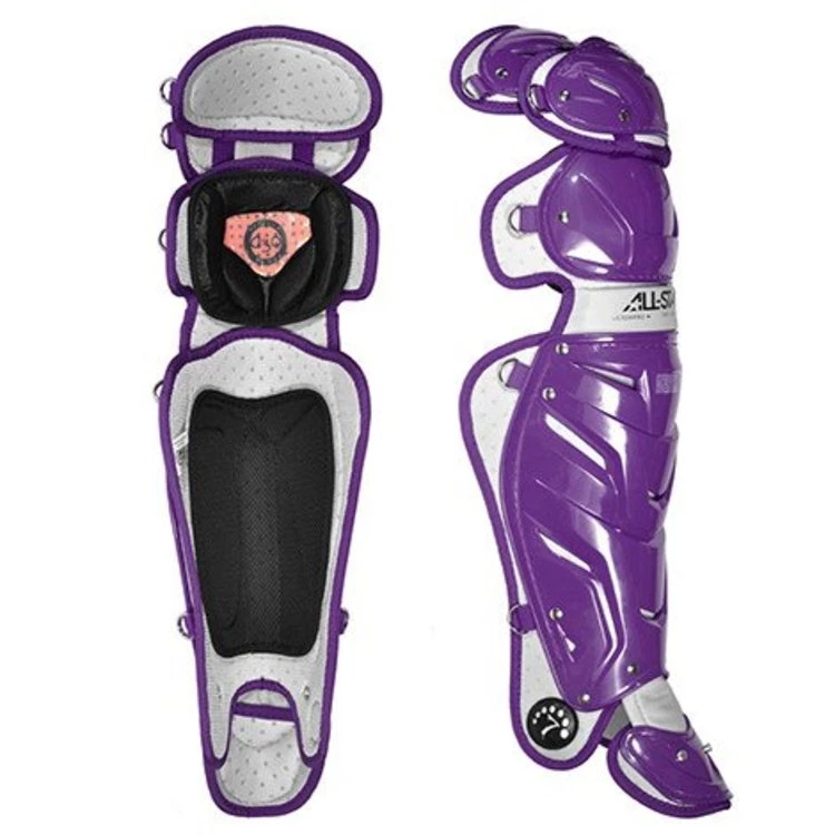ALL STAR SPORTING GOODS Baseball & Softball All-Star Vela Pro Softball Leg Guards - PU 3 ALL STAR SPORTING GOODS Baseball & Softball All-Star Vela Pro Softball Leg Guards - PU