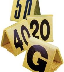 ATHLETIC SPECIALTIES INC COLLAPSIBLE SIDELINE MARKERS (YELLOW / BLACK)