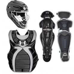 AMPAC Baseball & Softball Under Armour Ladies Victory Series Fastpitch Catchers Set - Black/Grey
