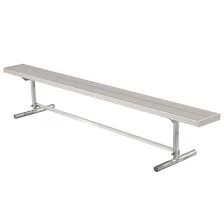 OUTDOOR ALUMINUM PORTABLE HEAVY DUTY PLAYER BENCH NO BACK (21') Outdoor Field Equipment