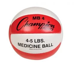 CHAMPION SPORTS CHAMPION LEATHER MEDICINE BALL (4.40 LBS.)