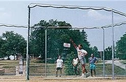 GILL ATHLETICS Track PRO-DOWN DISCUS CAGE W/PLATES