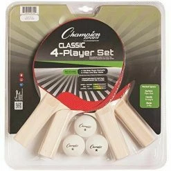 CHAMPION SPORTS P.E. Equipment CHAMPION TABLE TENNIS (4 PLAYER SET)