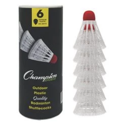 CHAMPION SPORTS CHAMPION PLASTIC BASE SHUTTLECOCKS (INDOOR/OUTDOOR) P.E. Equipment
